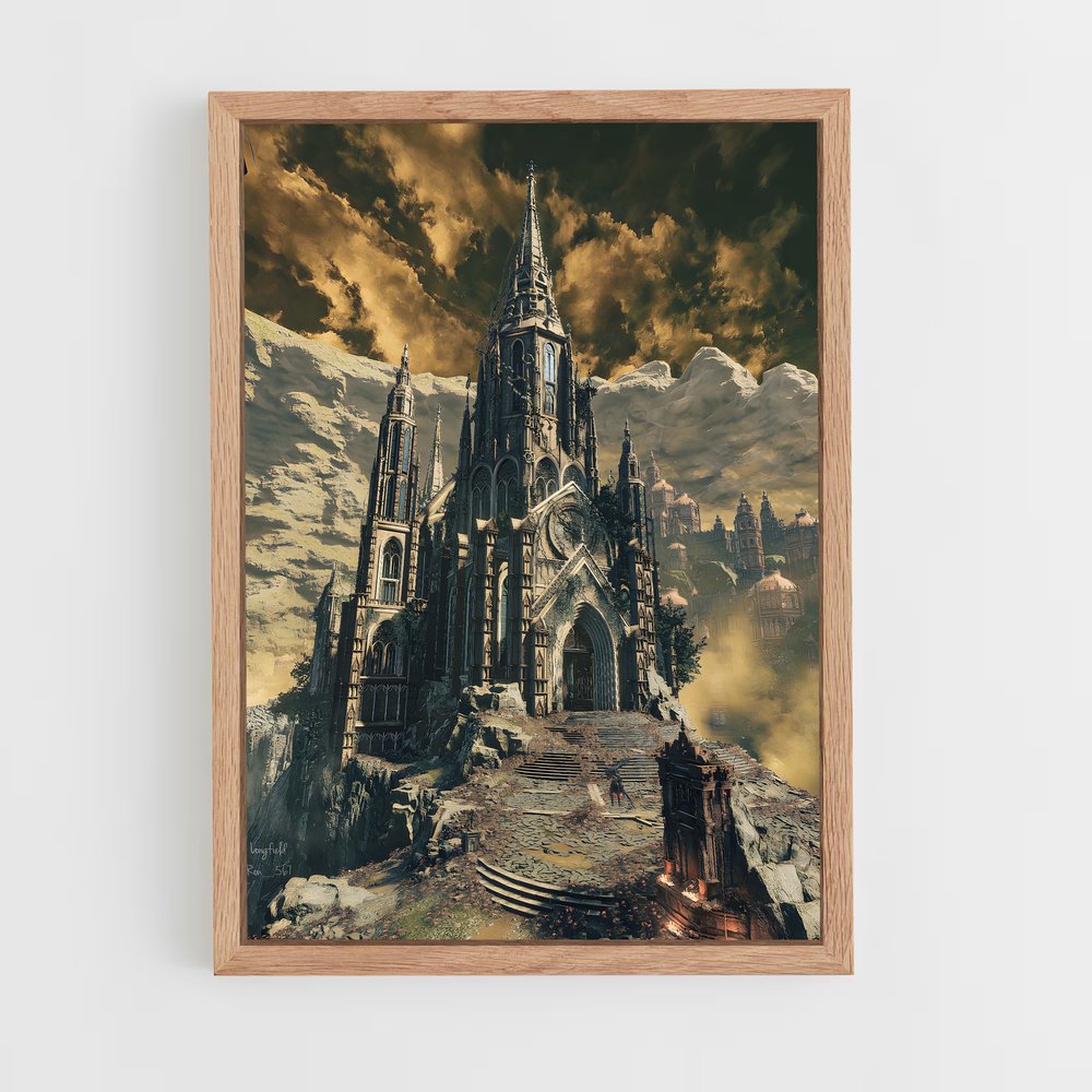Poster Le Château de l'Oubli – affiche Dark souls (vue 4)
